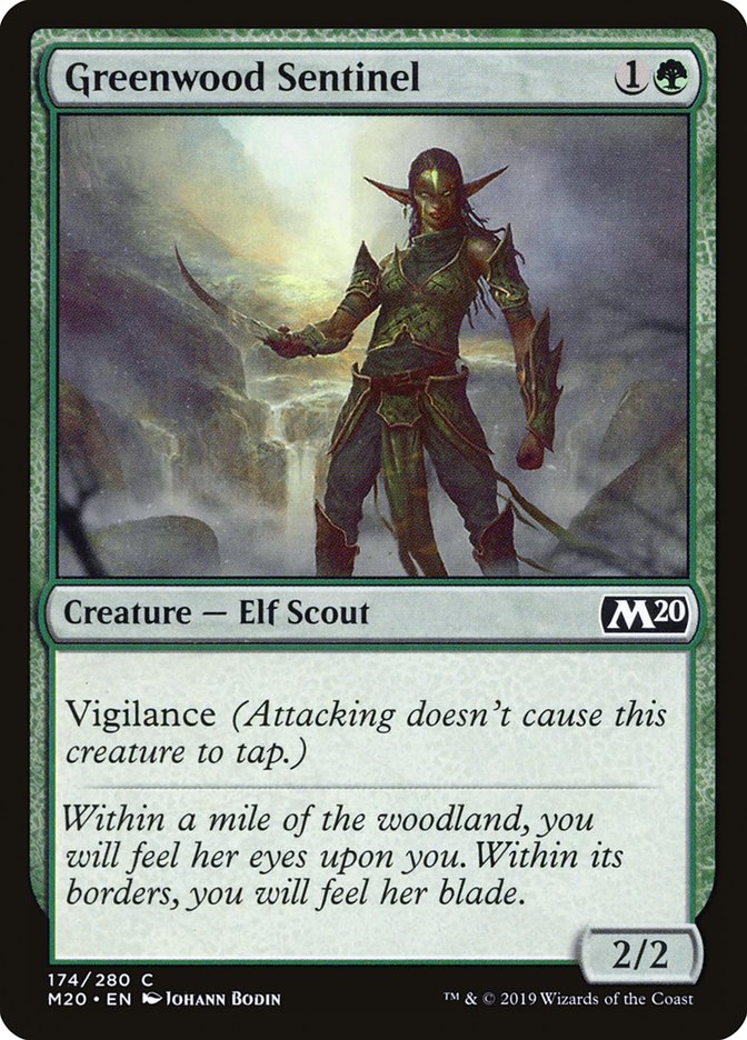 Greenwood Sentinel [Core Set 2020] Foil
