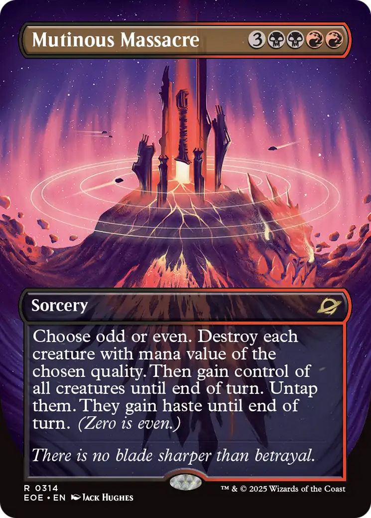 Mutinous Massacre (Borderless) [Edge of Eternities] Foil