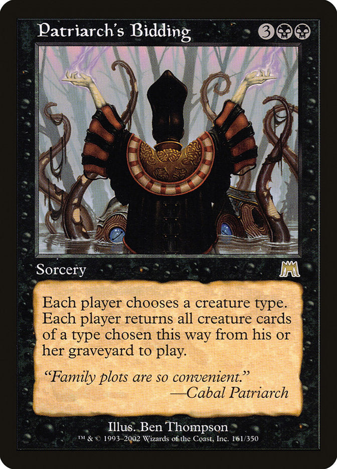 Patriarch's Bidding [Onslaught] Foil