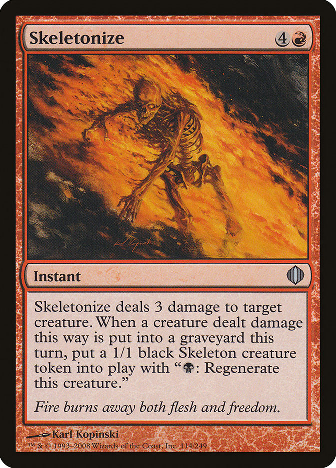 Skeletonize [Shards of Alara] Foil