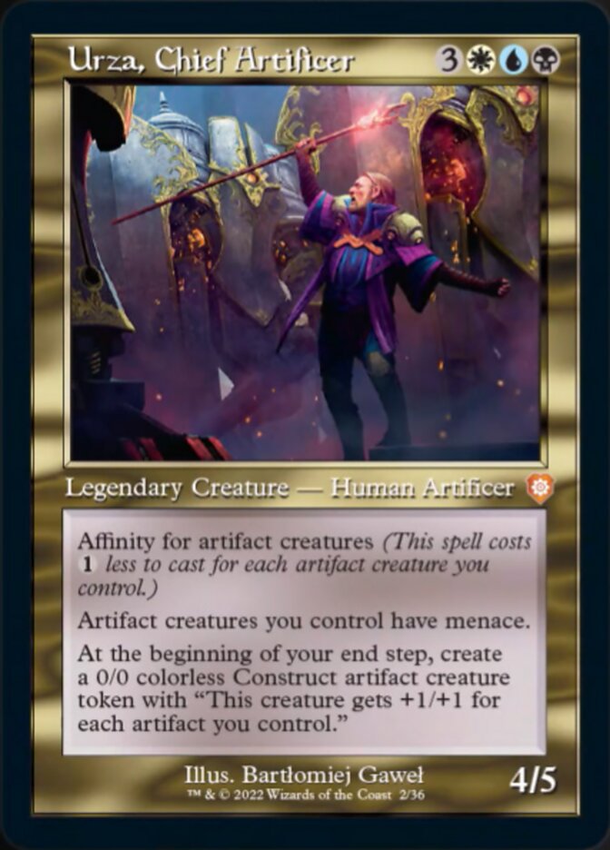 Urza, Chief Artificer (002) (Retro) [The Brothers' War Commander] Foil