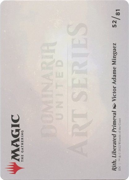 Rith, Liberated Primeval // Rith, Liberated Primeval  [Dominaria United Art Series] (Borderless) Foil