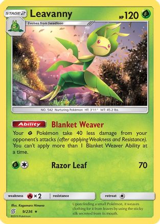 Leavanny (9/236) [Sun & Moon: Unified Minds] Reverse Holofoil