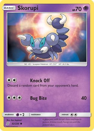 Skorupi (82/236) [Sun & Moon: Unified Minds] Reverse Holofoil