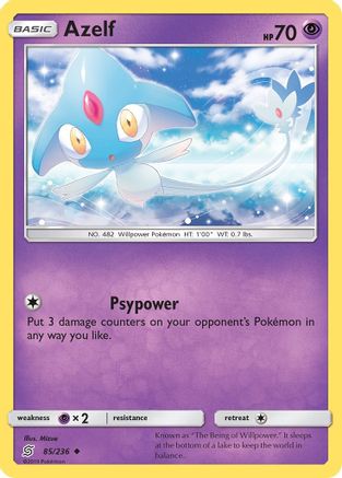 Azelf (85/236) [Sun & Moon: Unified Minds] Reverse Holofoil
