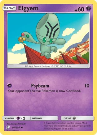 Elgyem (90/236) [Sun & Moon: Unified Minds] Reverse Holofoil