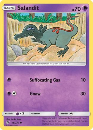 Salandit (98/236) [Sun & Moon: Unified Minds] Reverse Holofoil
