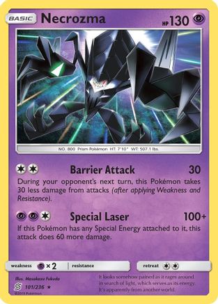 Necrozma (101/236) [Sun & Moon: Unified Minds] Reverse Holofoil