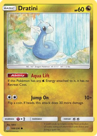Dratini (148/236) [Sun & Moon: Unified Minds] Reverse Holofoil