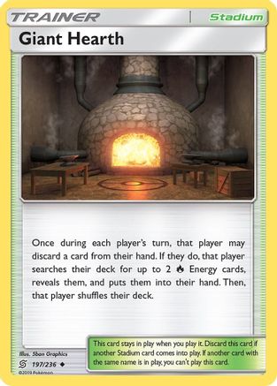 Giant Hearth (197/236) [Sun & Moon: Unified Minds] Reverse Holofoil