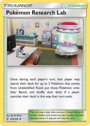 Pokemon Research Lab (205/236) [Sun & Moon: Unified Minds] Reverse Holofoil