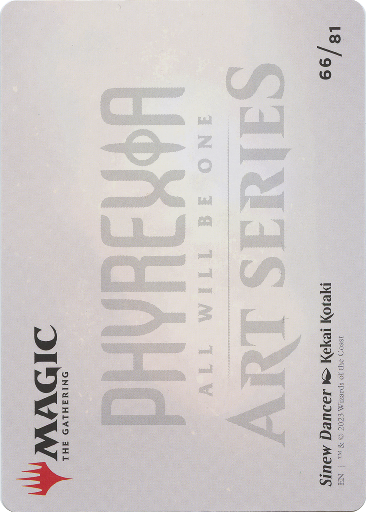 Sinew Dancer // Sinew Dancer  [Phyrexia: All Will Be One Art Series] (Borderless) Foil