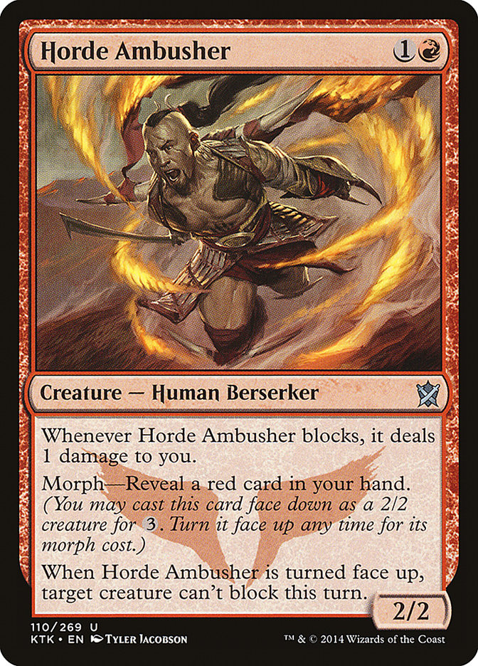 Horde Ambusher [Khans of Tarkir] Foil