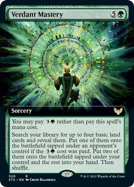 Verdant Mastery (Extended Art) [Strixhaven: School of Mages] Foil