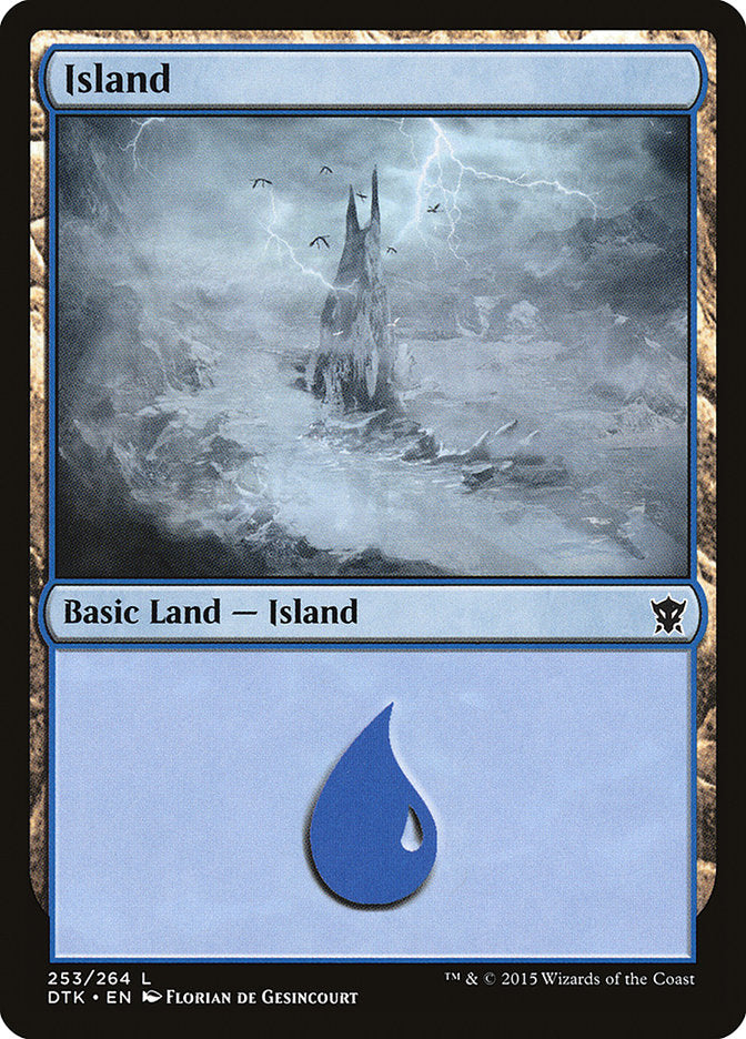 Island (253) [Dragons of Tarkir] Foil