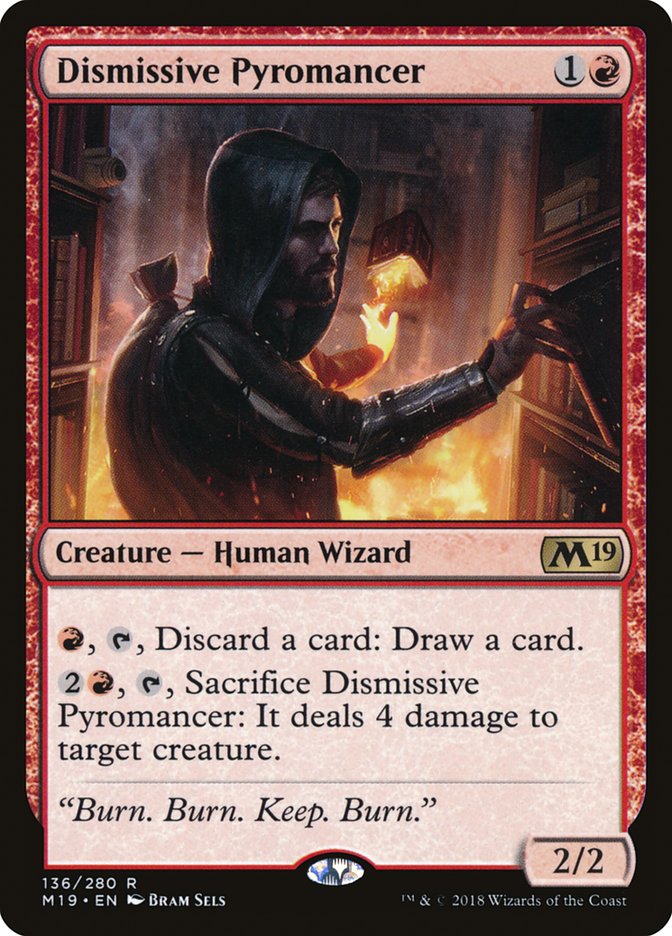 Dismissive Pyromancer [Core Set 2019] Foil