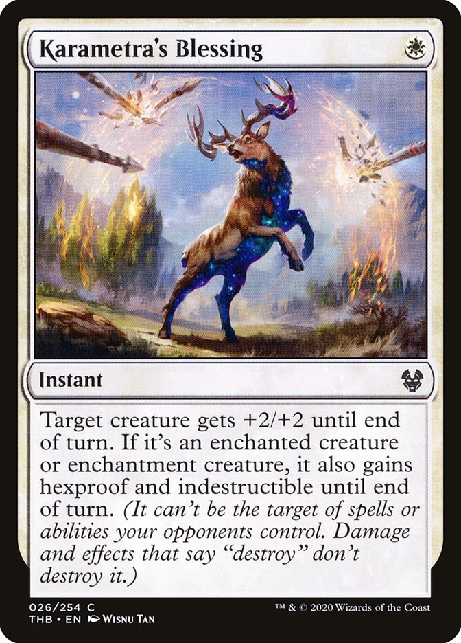 Karametra's Blessing [Theros Beyond Death] Foil