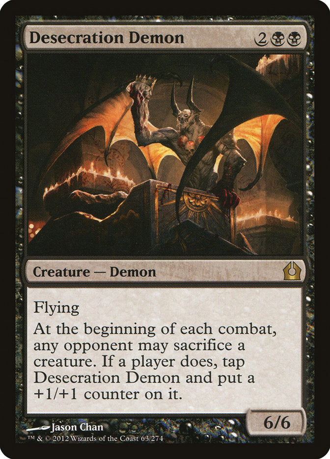 Desecration Demon [Return to Ravnica] Foil