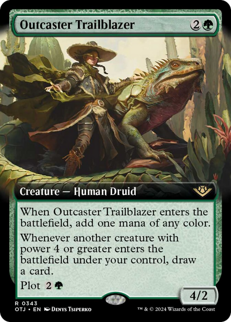 Outcaster Trailblazer (Extended Art) [Outlaws of Thunder Junction] Foil