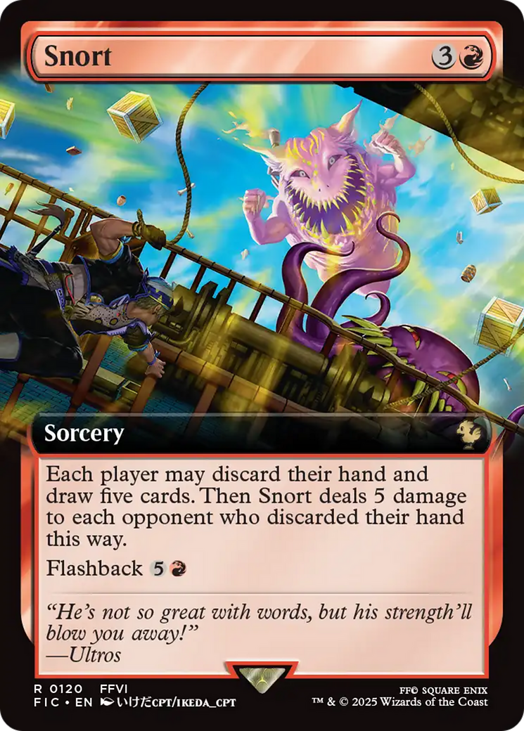 Snort (Extended Art) [FINAL FANTASY Commander] Foil