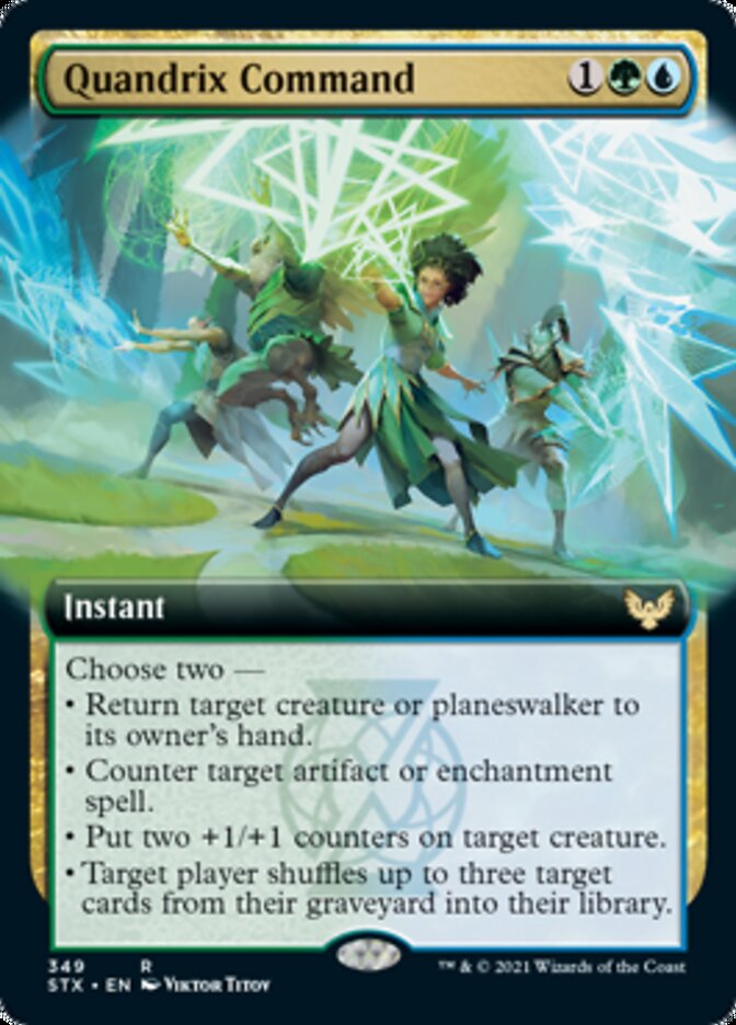 Quandrix Command (Extended Art) [Strixhaven: School of Mages] Foil