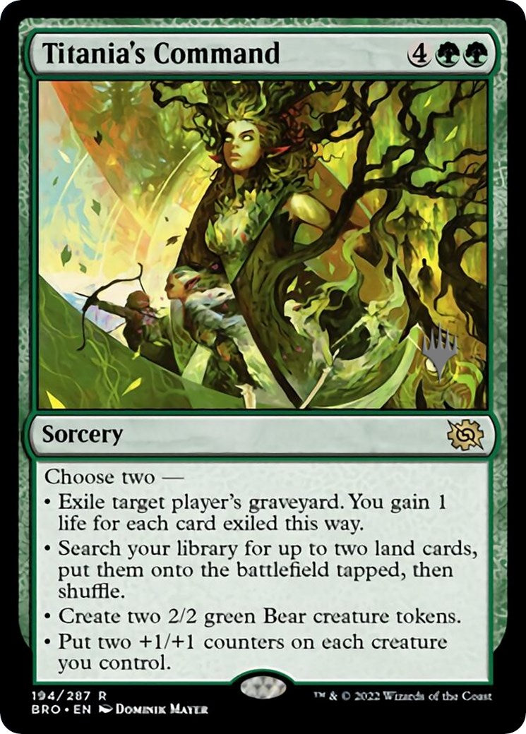 Titania's Command (Promo Pack) [The Brothers' War Promos] Foil