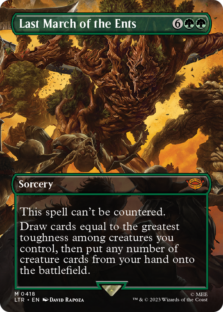 Last March of the Ents (Borderless Alternate Art) [The Lord of the Rings: Tales of Middle-Earth] Foil