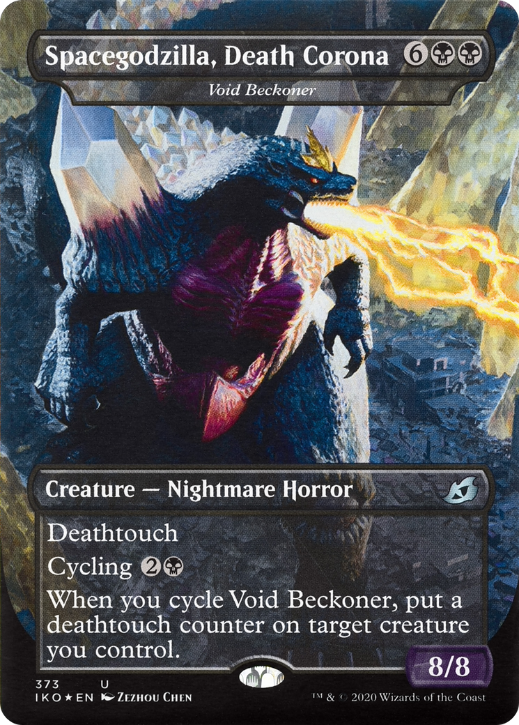 Void Beckoner  [Ikoria: Lair of Behemoths] / Spacegodzilla, Death Corona (Borderless)