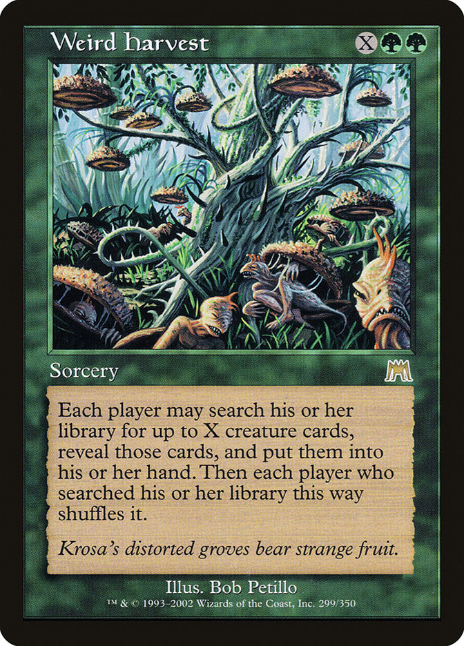 Weird Harvest [Onslaught] Foil