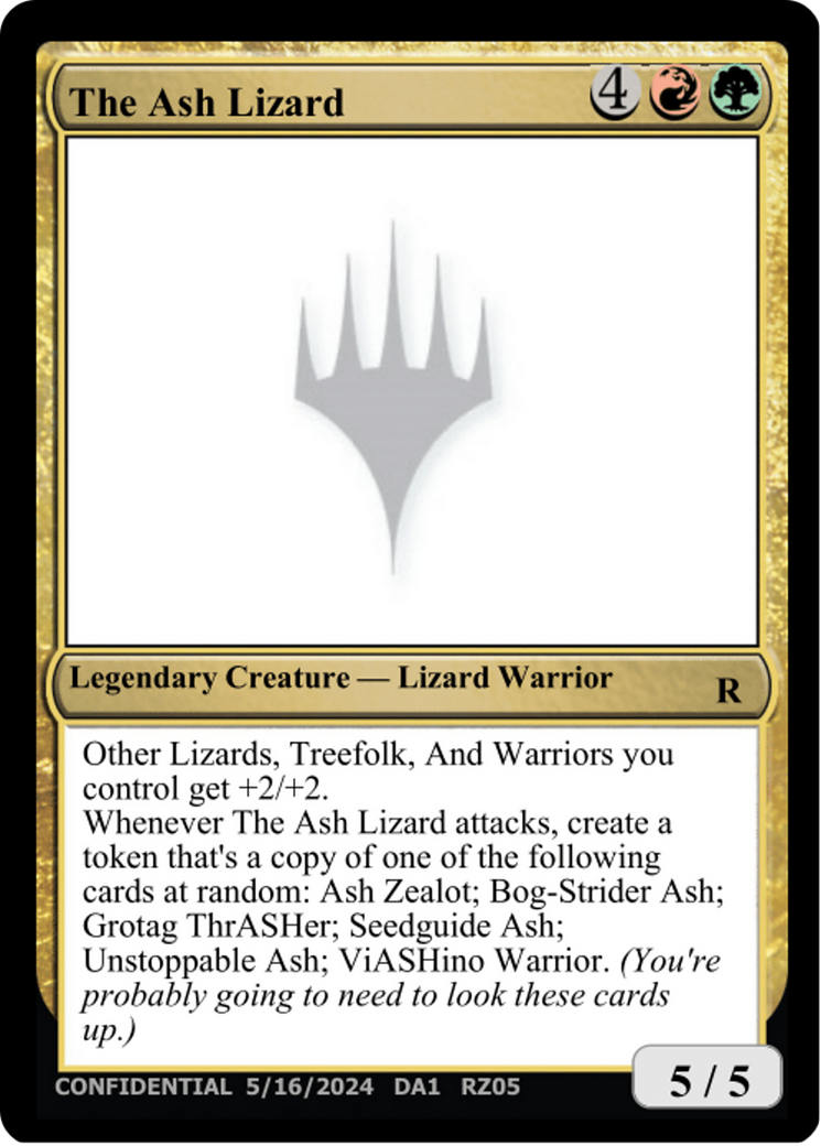 The Ash Lizard  [Unknown Event]