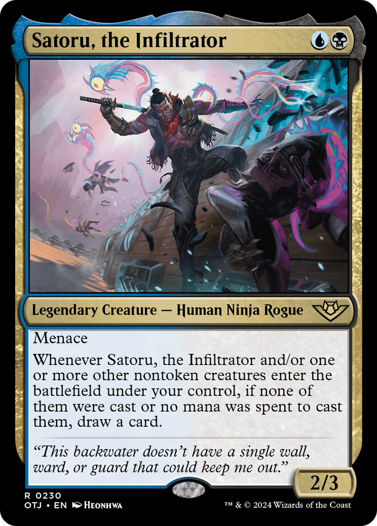 Satoru, the Infiltrator [Outlaws of Thunder Junction] Foil