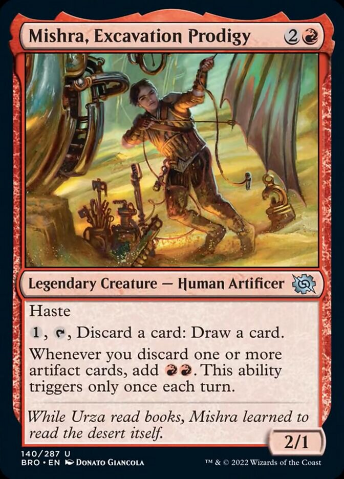 Mishra, Excavation Prodigy [The Brothers' War] Foil
