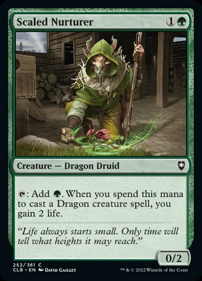 Scaled Nurturer [Commander Legends: Battle for Baldur's Gate] Foil
