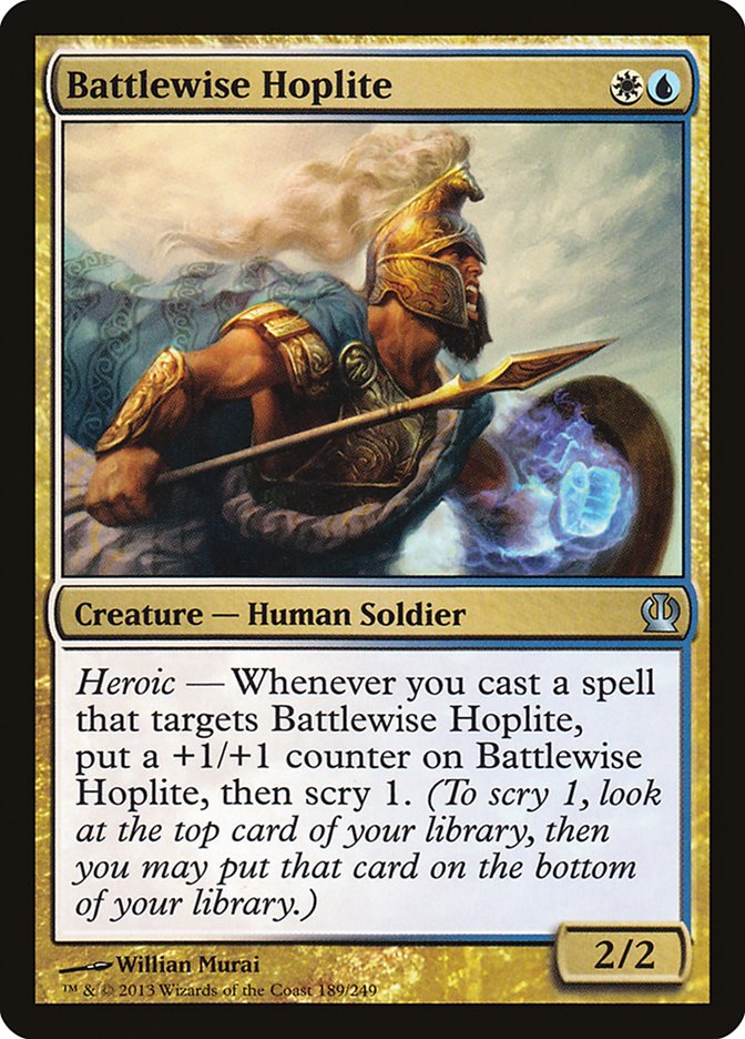 Battlewise Hoplite [Theros] Foil