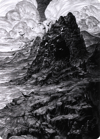 Mountain // Mountain  [Crimson Vow Art Series] (Borderless)