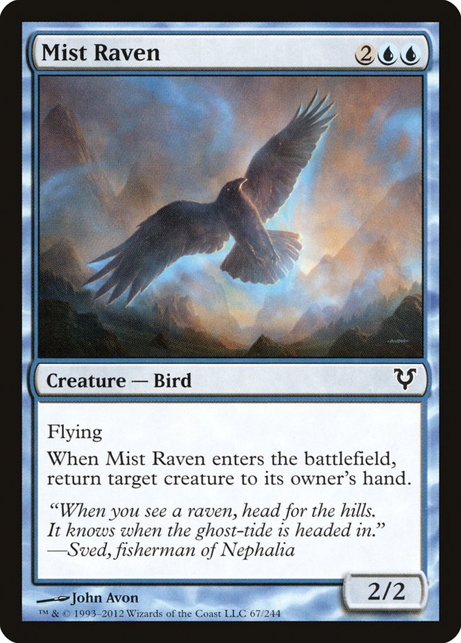 Mist Raven [Avacyn Restored] Foil