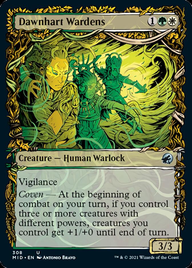 Dawnhart Wardens (Showcase Equinox) [Innistrad: Midnight Hunt] Foil