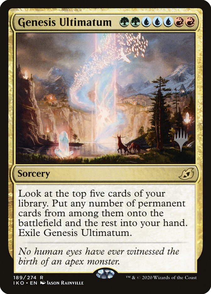 Genesis Ultimatum (Promo Pack) [Ikoria: Lair of Behemoths Promos] Foil