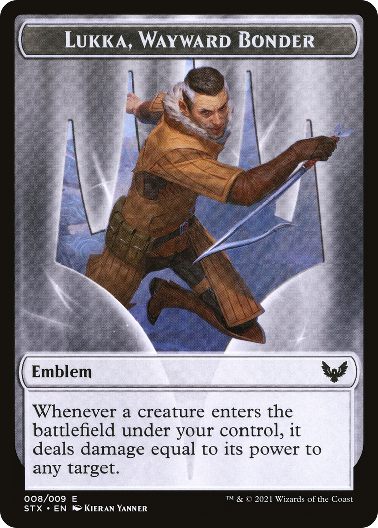 Lukka, Wayward Bonder Emblem  [Strixhaven: School of Mages Tokens]