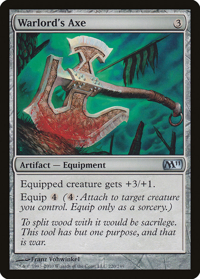 Warlord's Axe [Magic 2011] Foil