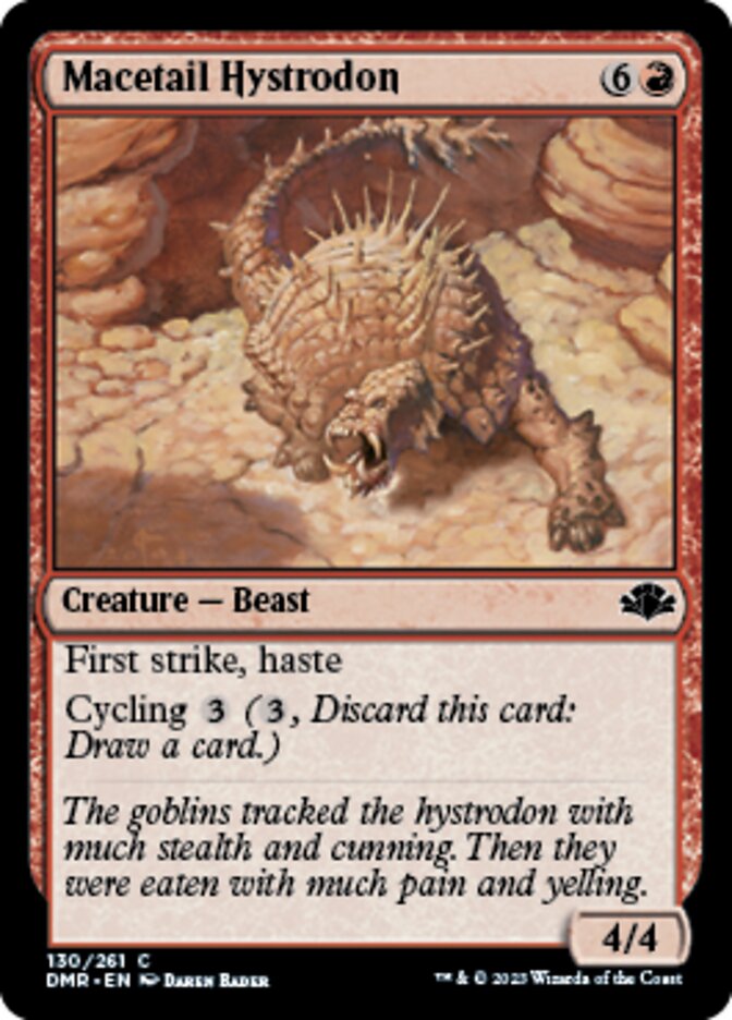 Macetail Hystrodon [Dominaria Remastered] Foil