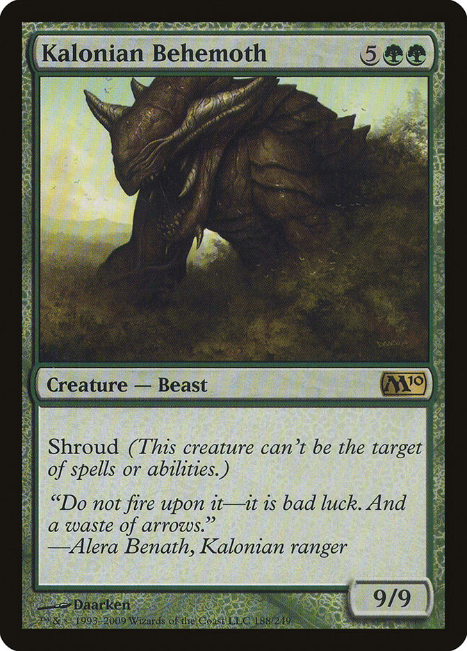 Kalonian Behemoth [Magic 2010] Foil