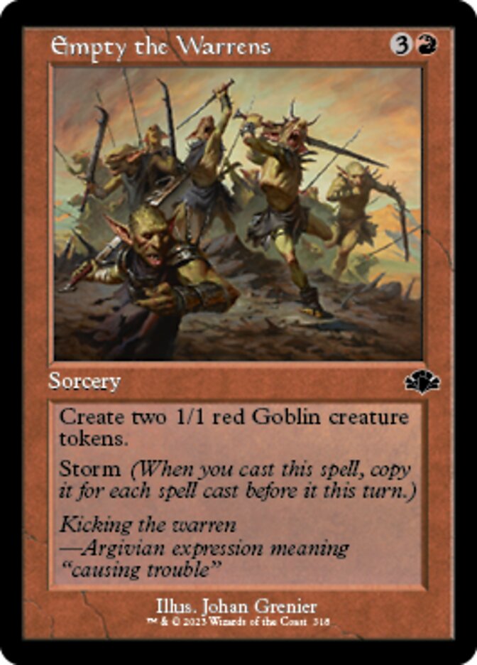 Empty the Warrens (Retro) [Dominaria Remastered] Foil