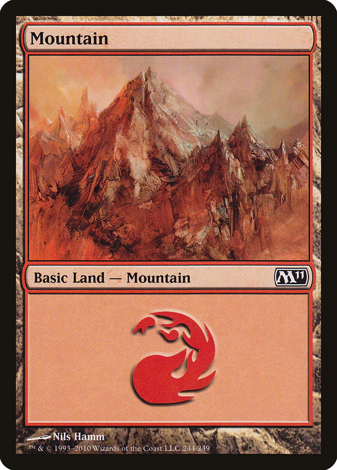 Mountain (244) [Magic 2011] Foil