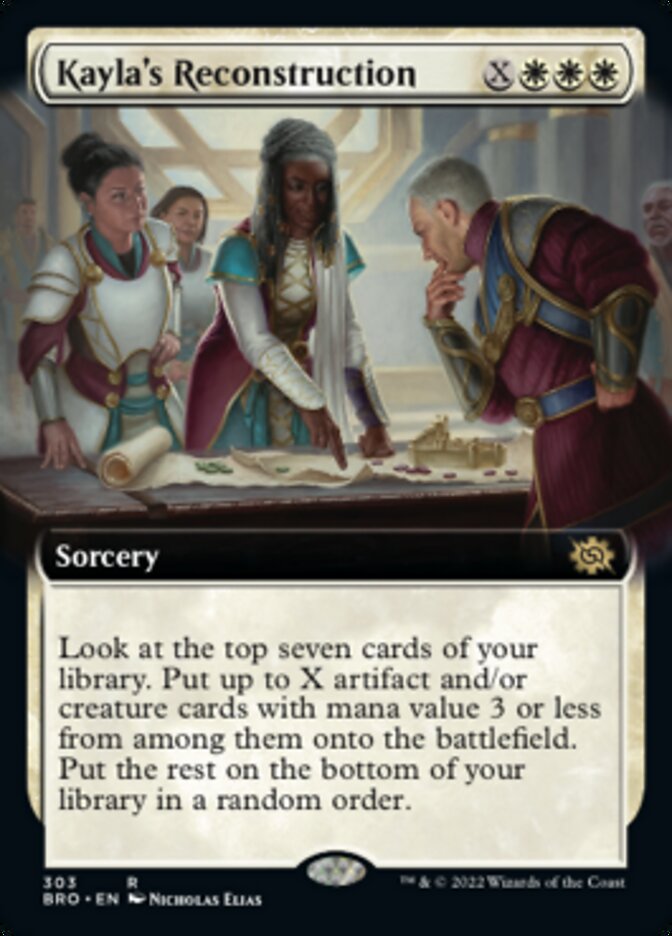 Kayla's Reconstruction (Extended Art) [The Brothers' War] Foil
