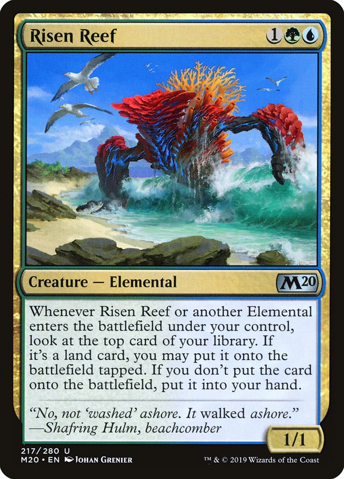 Risen Reef [Core Set 2020] Foil