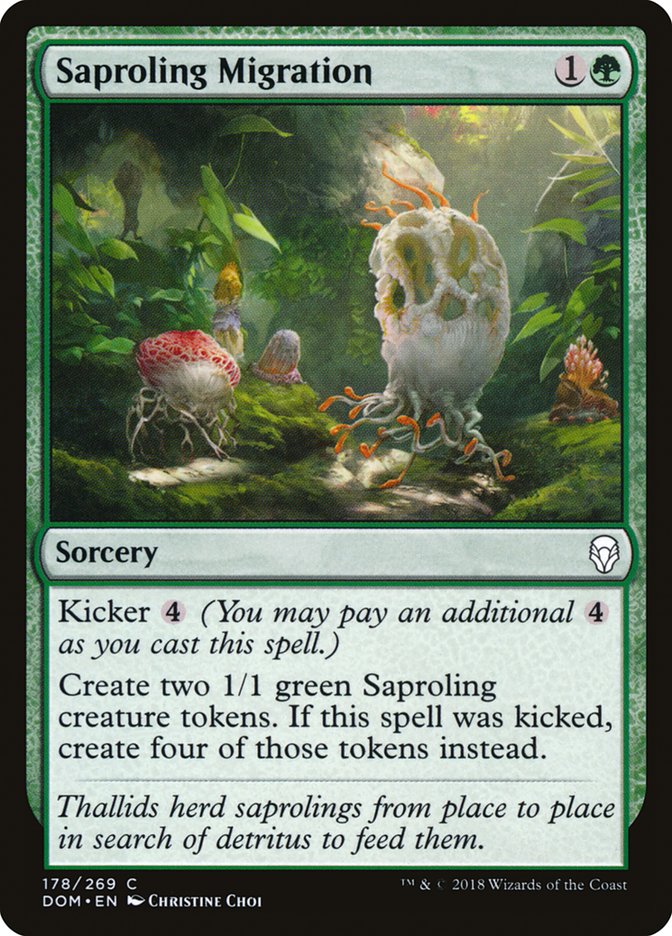 Saproling Migration [Dominaria] Foil