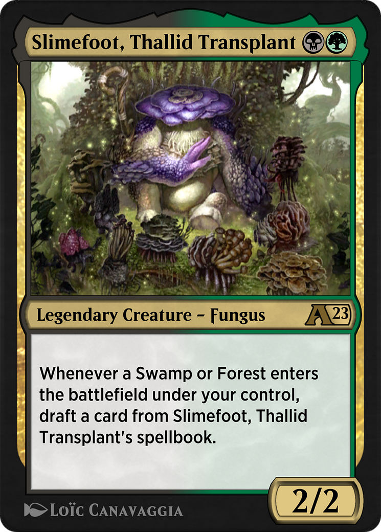 Slimefoot, Thallid Transplant  [Alchemy: Dominaria]