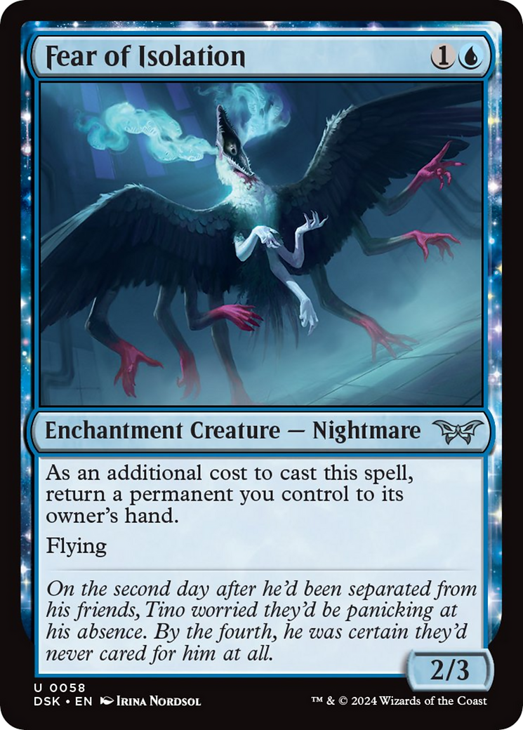Fear of Isolation [Duskmourn: House of Horror] Foil