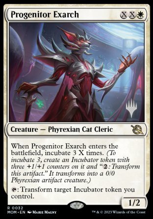 Progenitor Exarch (Promo Pack) [March of the Machine Promos] Foil